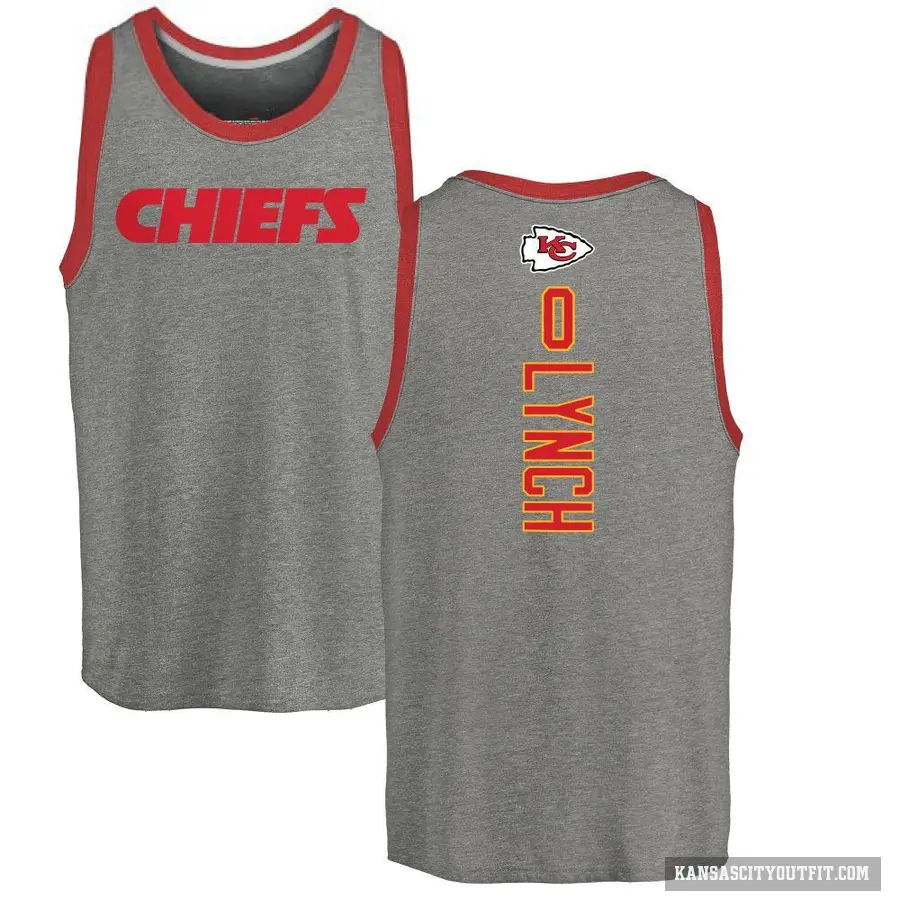 Youth ＃0 Blake Lynch Kansas City Chiefs Ash Backer Tank Top