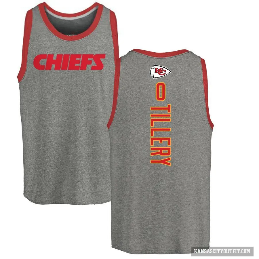 Youth ＃0 Jerry Tillery Kansas City Chiefs Ash Backer Tank Top