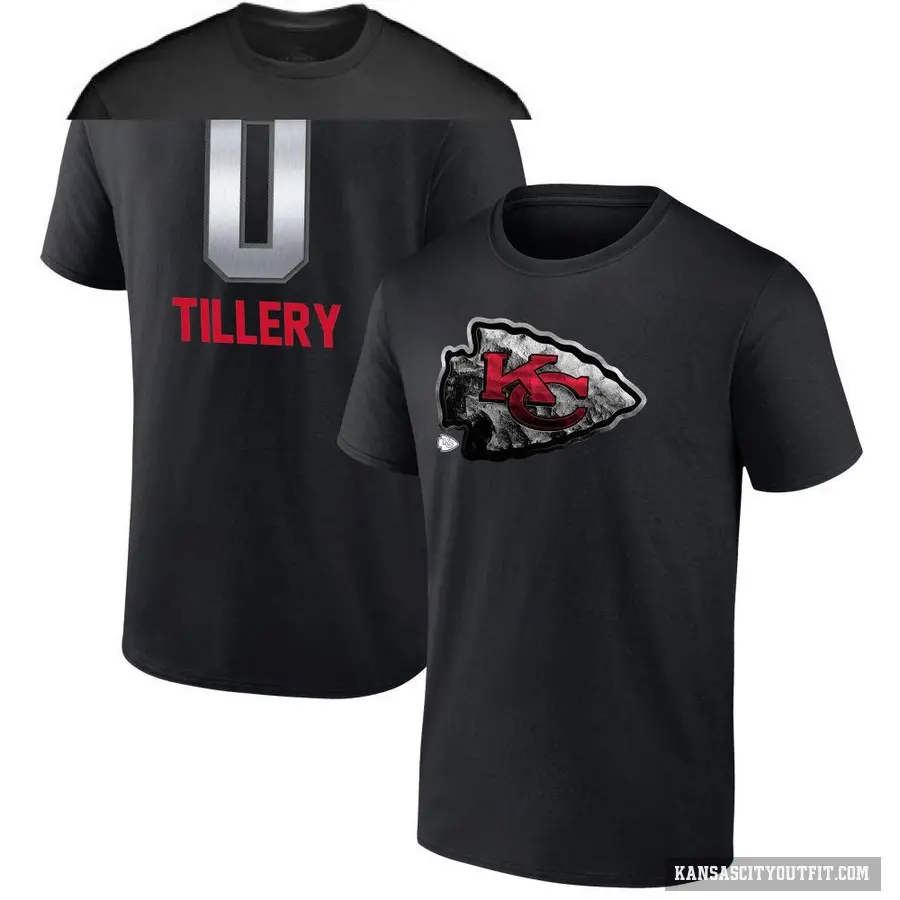 Youth ＃0 Jerry Tillery Kansas City Chiefs Black Midnight Mascot T-Shirt